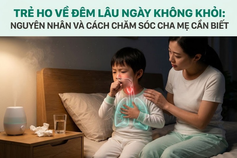 Trẻ Ho Về Đêm Lâu Ngày Không Khỏi: Nguyên Nhân Và Cách Chăm Sóc Cha Mẹ Cần Biết