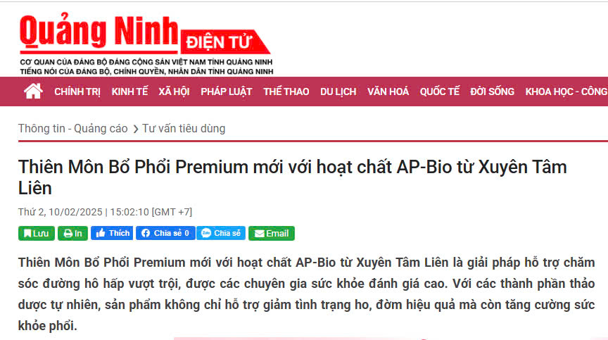 thiên môn bổ phổi