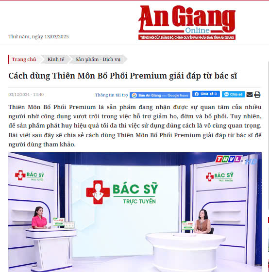 thiên môn bổ phổi premium