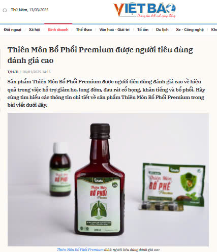 thiên môn bổ phổi premium