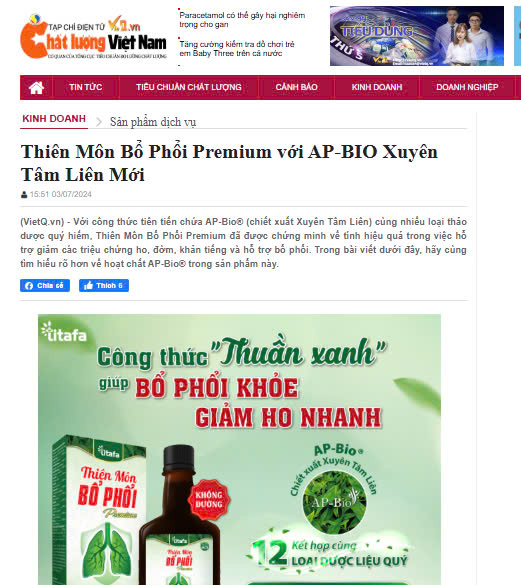 thiên môn bổ phổi premium
