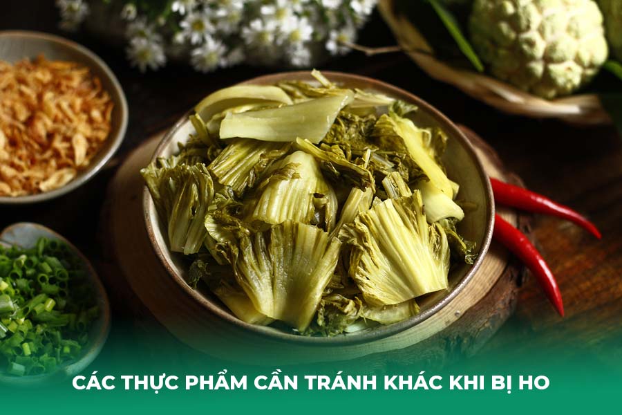 Các Thực Phẩm Cần Tránh Khác Khi Bị Ho