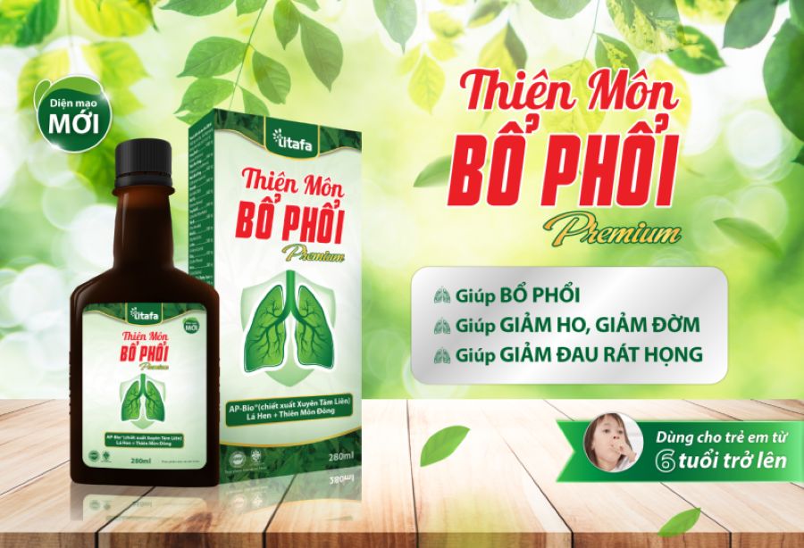 Thiên Môn Bổ Phổi Premium, hỗ trợ giảm ho, bổ phổi!