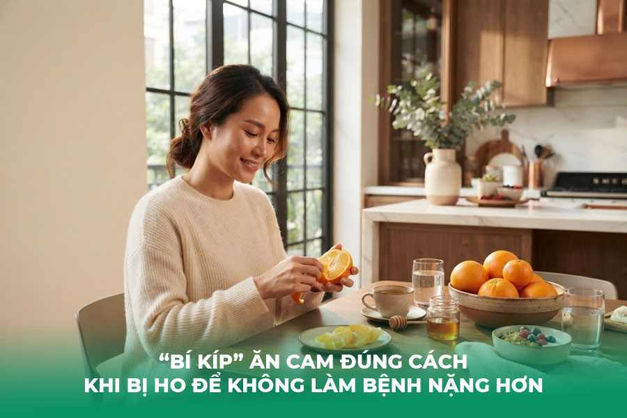 “Bí Kíp” Ăn Cam Đúng Cách Khi Bị Ho Để Không Làm Bệnh Nặng Hơn