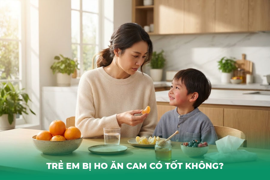 Trẻ Em Bị Ho Ăn Cam Có Tốt Không?