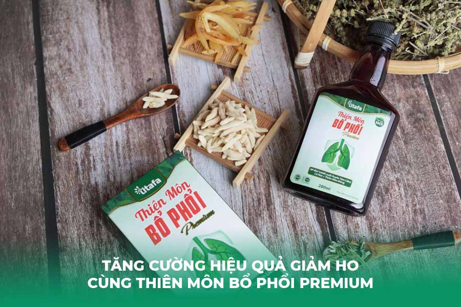 Tăng cường hiệu quả giảm ho cùng Thiên Môn Bổ Phổi Premium