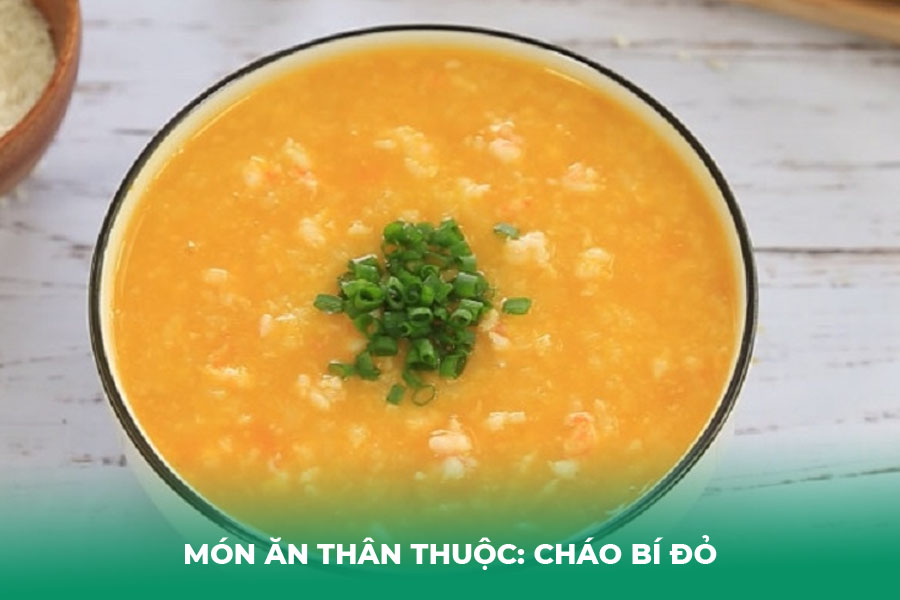 Món Ăn Thân Thuộc: Cháo Bí Đỏ