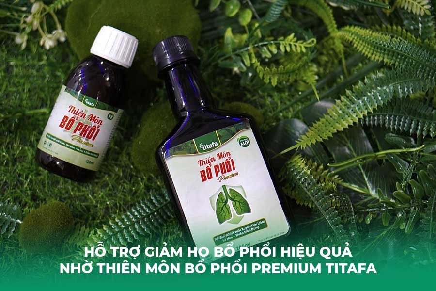Hỗ trợ giảm ho bổ phổi hiệu quả nhờ Thiên Môn Bổ Phổi Premium