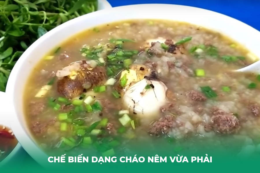 Chế biến dạng cháo nêm vừa phải