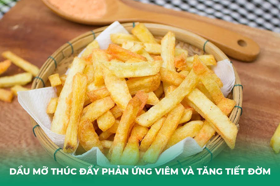 Dầu Mỡ Thúc Đẩy Phản Ứng Viêm và Tăng Tiết Đờm
