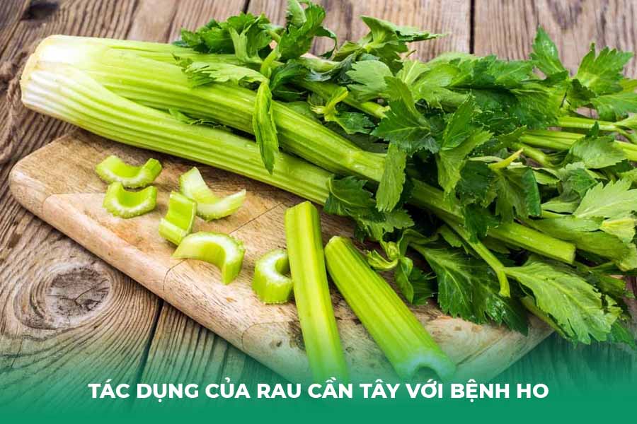 Tác dụng của rau cần tây với bệnh ho