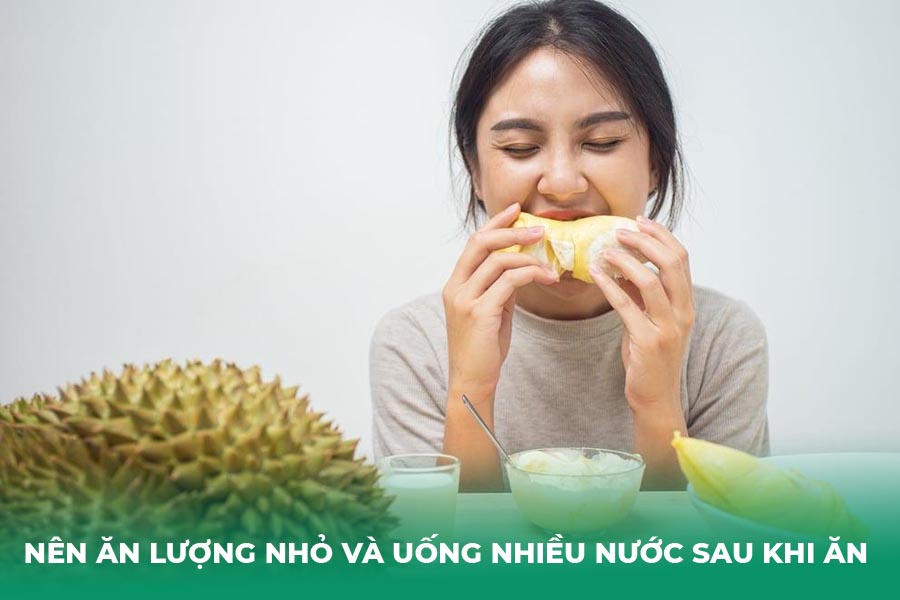 Nên ăn lượng nhỏ và uống nhiều nước sau khi ăn