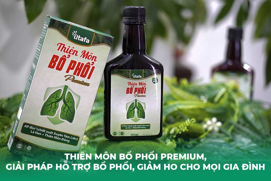 Thiên Môn Bổ Phổi Premium, giải pháp hỗ trợ bổ phổi, giảm ho cho mọi gia đình