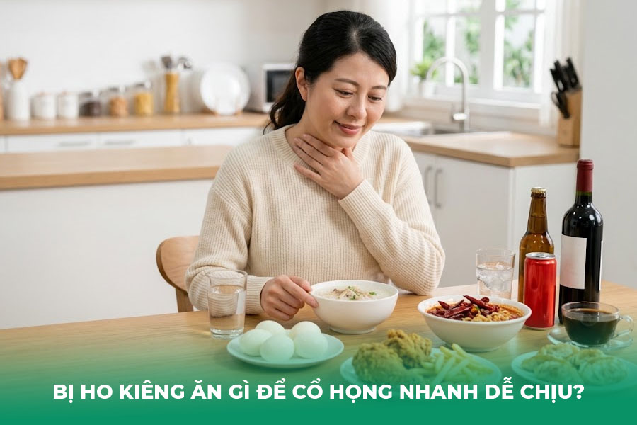Bị Ho Kiêng Ăn Gì Để Cổ Họng Nhanh Dễ Chịu?