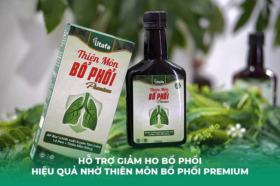 Hỗ Trợ Giảm Ho Bổ Phổi Hiệu Quả Nhờ Thiên Môn Bổ Phổi Premium
