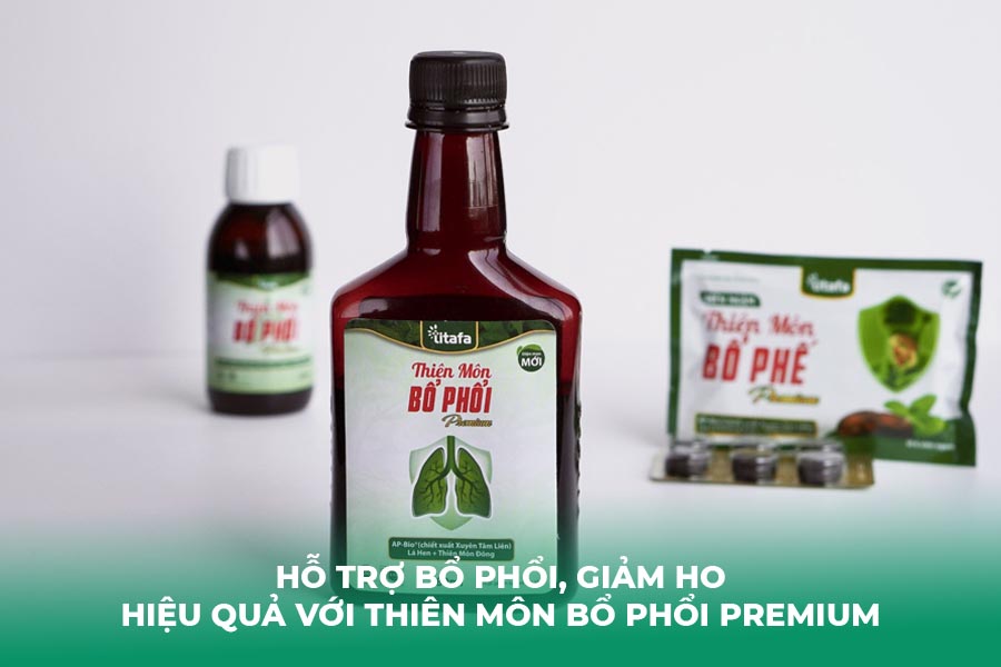 Hỗ trợ bổ phổi, giảm ho hiệu quả với Thiên Môn Bổ Phổi Premium