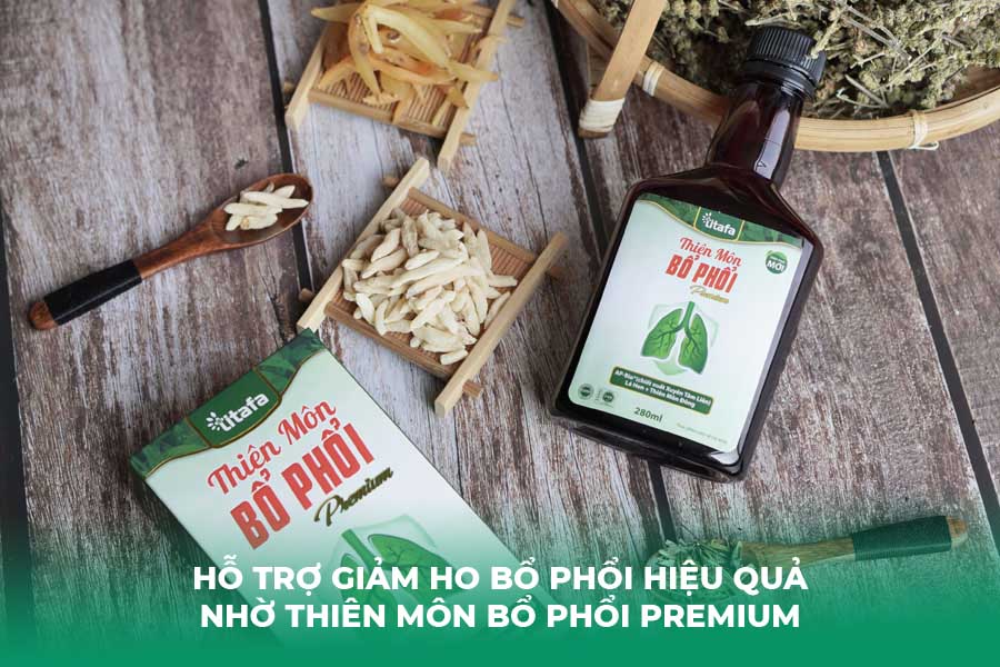 Hỗ trợ giảm ho bổ phổi hiệu quả nhờ thiên môn bổ phổi premium
