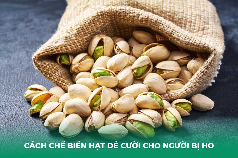 Cách chế biến hạt dẻ cười cho người bị ho
