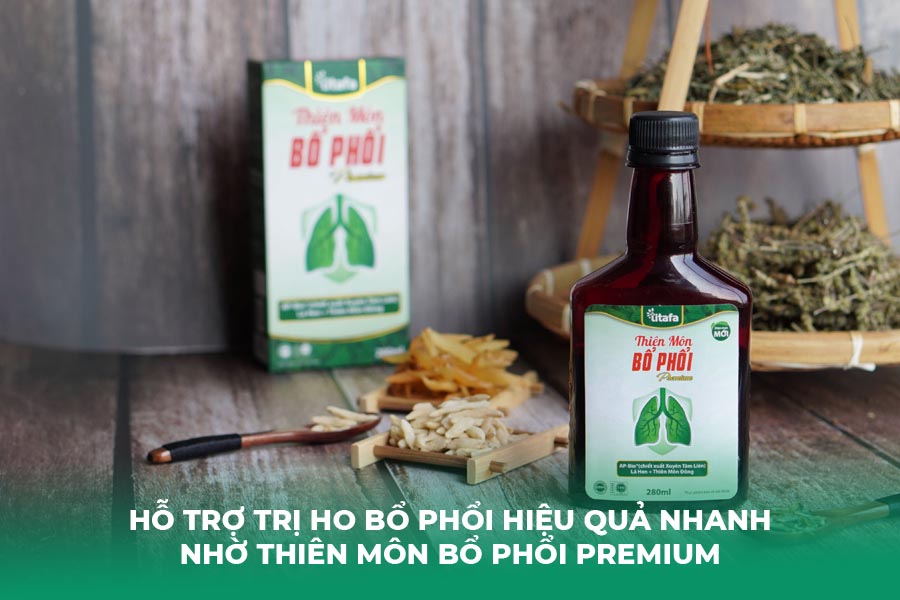 Hỗ trợ trị ho bổ phổi hiệu quả nhanh nhờ Thiên Môn Bổ Phổi Premium
