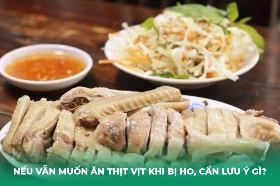 Nếu vẫn muốn ăn thịt vịt khi bị ho, cần lưu ý gì?