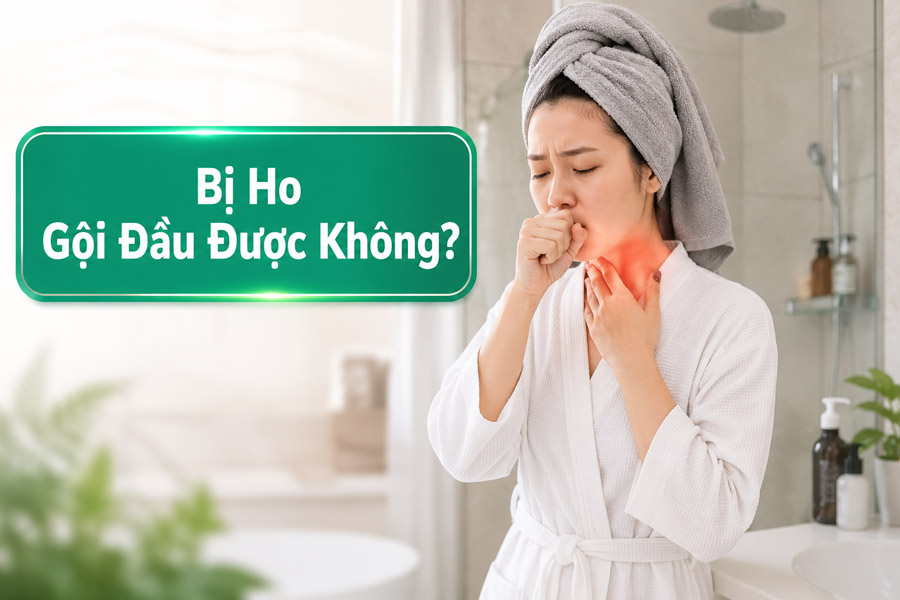 Bị Ho Gội Đầu Được Không?