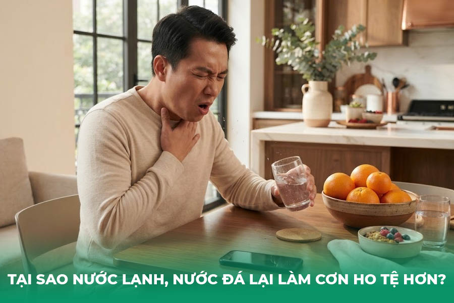 Tại Sao Nước Lạnh, Nước Đá Lại Làm Cơn Ho Tệ Hơn?