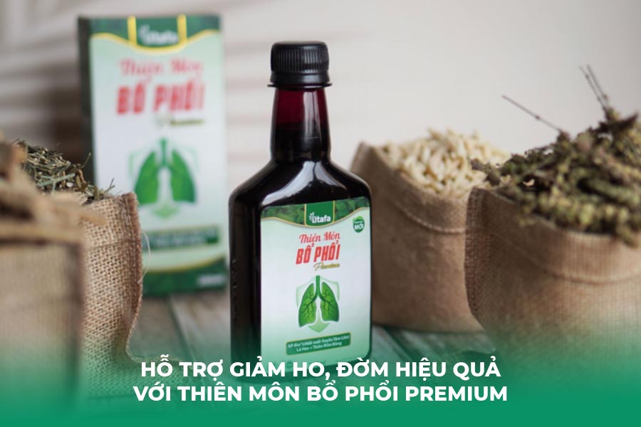 Hỗ trợ giảm ho, đờm hiệu quả với Thiên Môn Bổ Phổi Premium