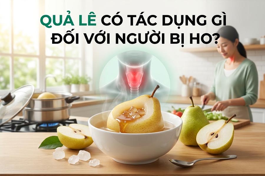 Quả lê có tác dụng gì đối với người bị ho?