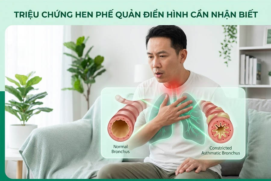 Triệu Chứng Hen Phế Quản Điển Hình Cần Nhận Biết