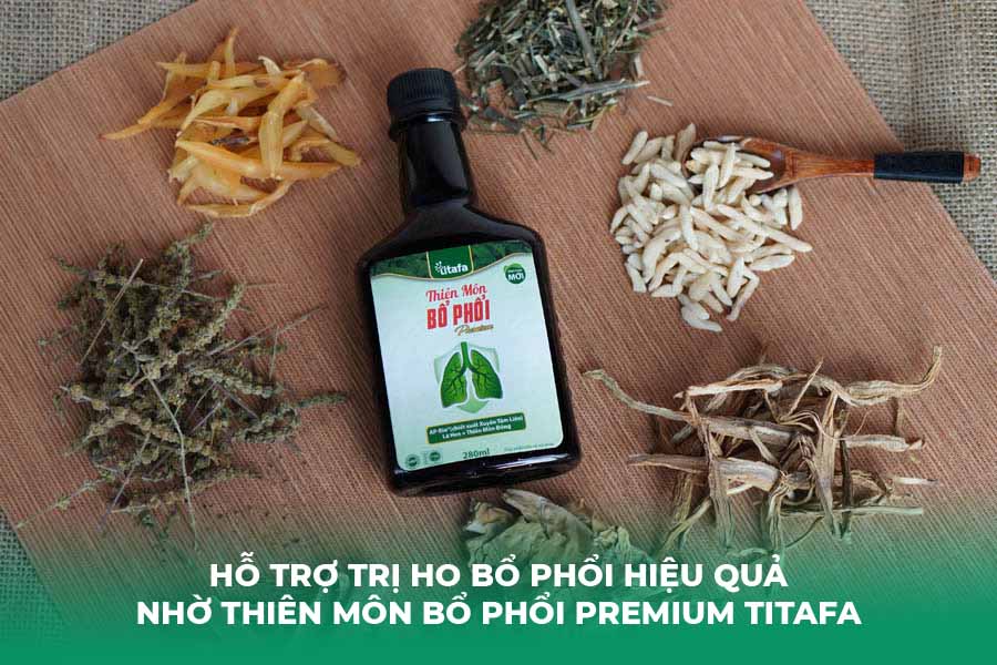 Hỗ Trợ Trị Ho Bổ Phổi Hiệu Quả Nhờ Thiên Môn Bổ Phổi Premium Titafa