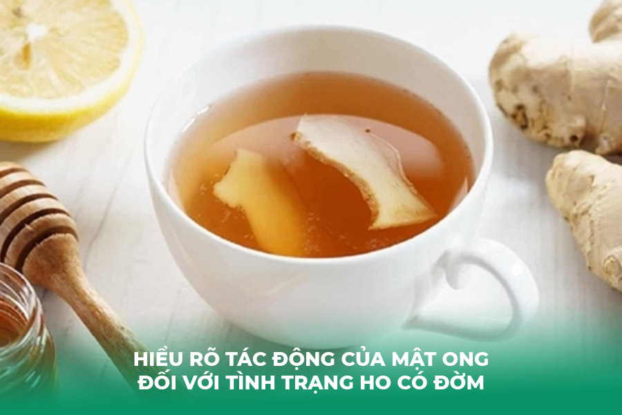 Trà gừng mật ong làm ấm phế, hóa đờm