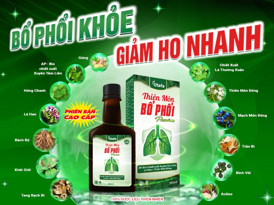 Thiên Môn Bổ Phổi Premium - Hỗ trợ giảm ho lâu ngày hiệu quả!