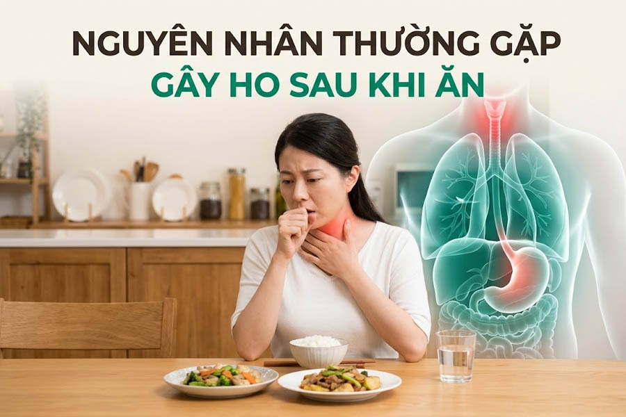 Nguyên Nhân Thường Gặp Gây Ho Sau Khi Ăn