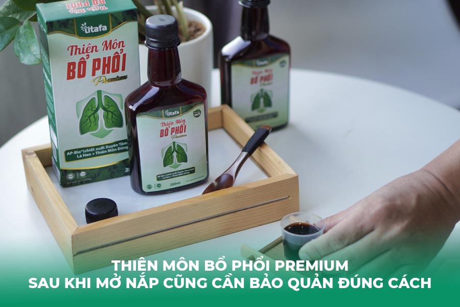 Thiên Môn Bổ Phổi Premium sau khi mở nắp cũng cần bảo quản đúng cách