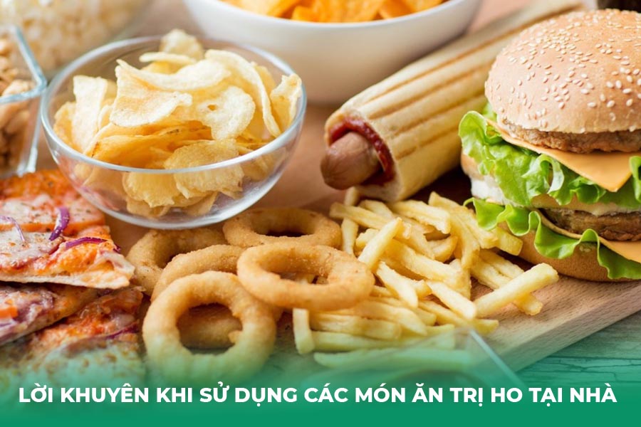 Lời khuyên khi sử dụng các món ăn trị ho tại nhà