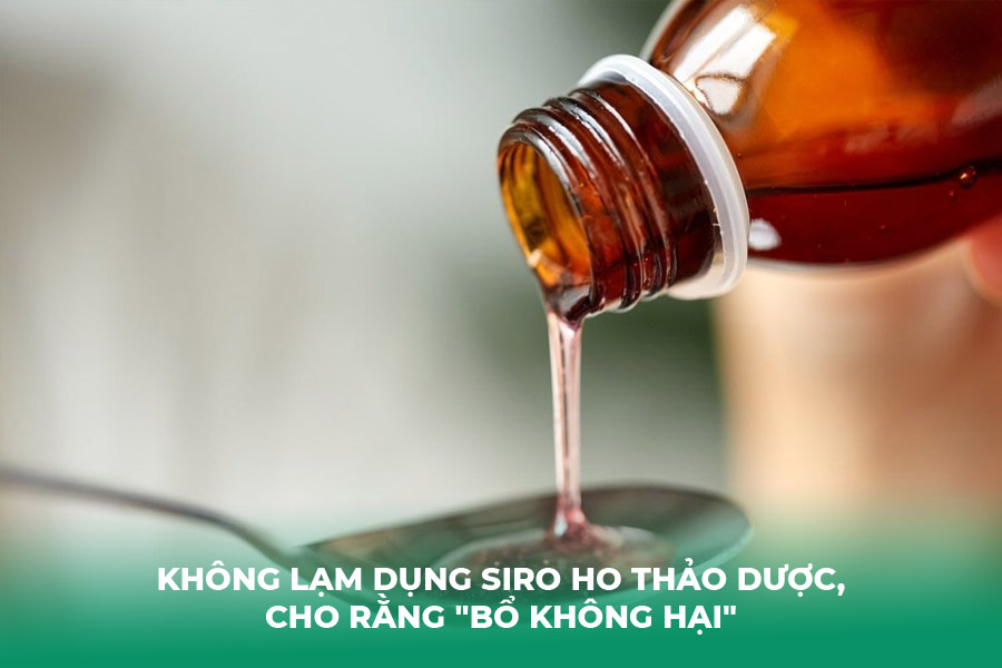 Lạm Dụng Siro Ho Thảo Dược, Cho Rằng 