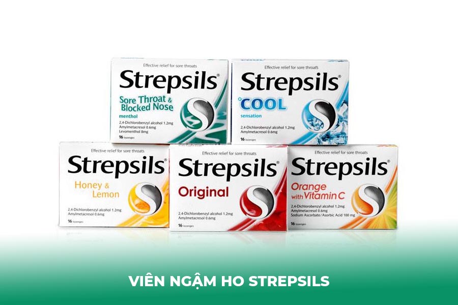 Viên ngậm ho Strepsils