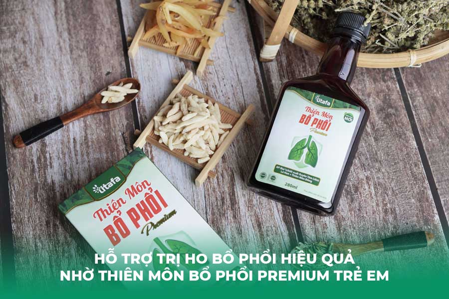 Hỗ Trợ Trị Ho Bổ Phổi Hiệu Quả Nhờ Thiên Môn Bổ Phổi Premium Trẻ Em