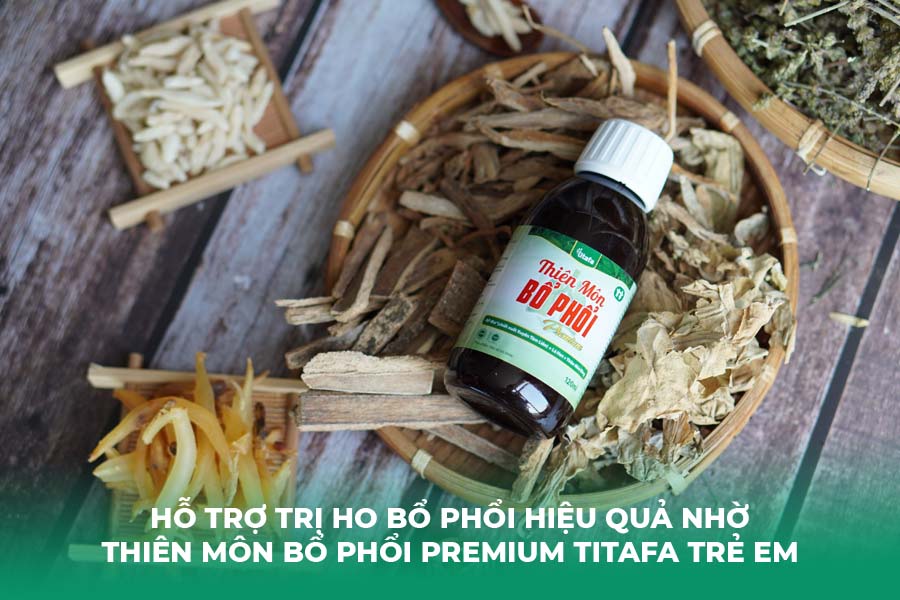 Hỗ Trợ Trị Ho Bổ Phổi Hiệu Quả Nhờ Thiên Môn Bổ Phổi Premium Titafa Trẻ Em