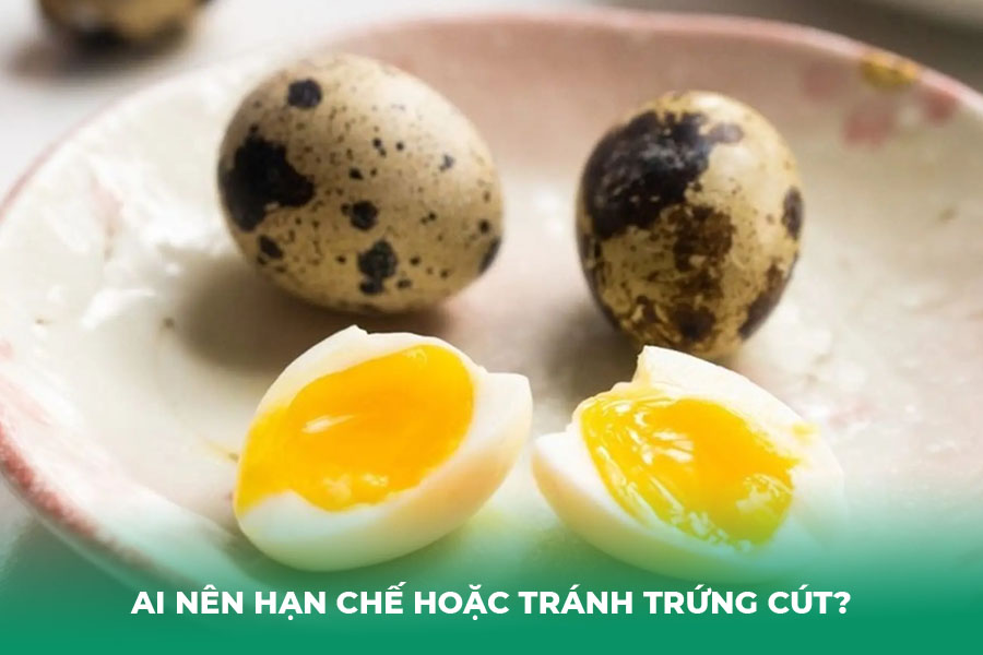 Ai nên hạn chế hoặc tránh trứng cút?