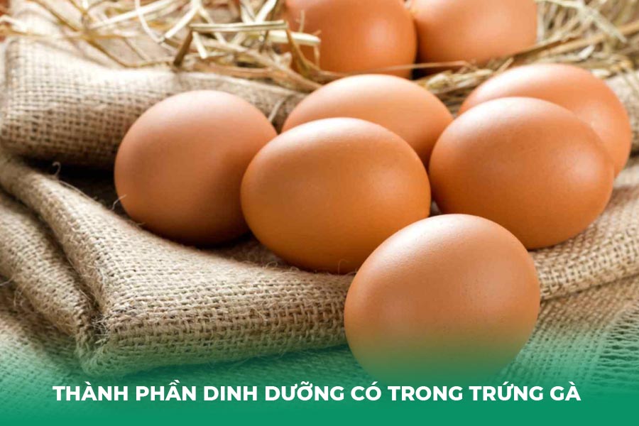 Thành phần dinh dưỡng có trong trứng gà
