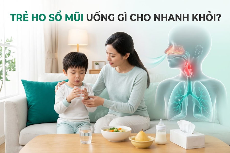 Trẻ Ho Sổ Mũi Uống Gì Cho Nhanh Khỏi? Hướng Dẫn Chăm Sóc An Toàn Cho Cha Mẹ