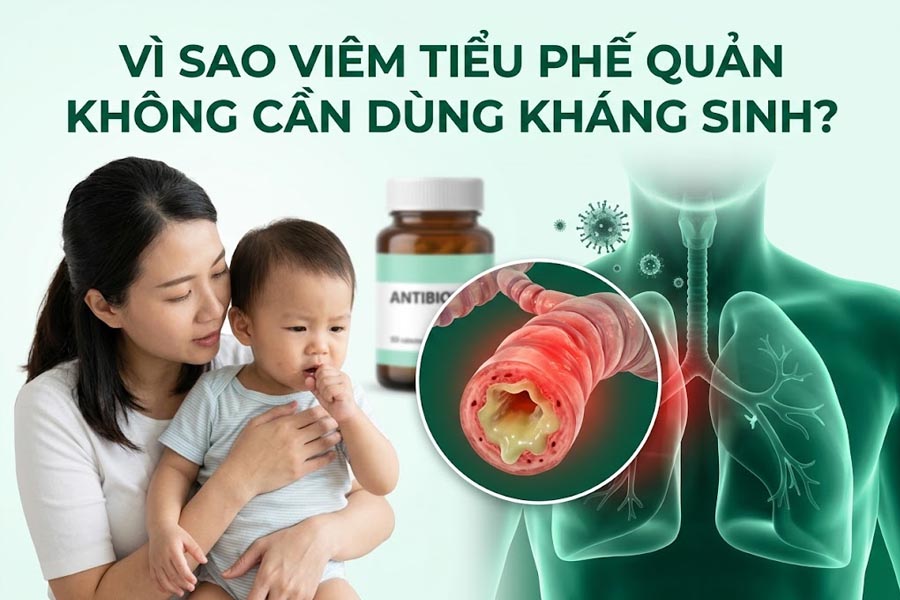 Vì Sao Viêm Tiểu Phế Quản Không Cần Dùng Kháng Sinh Trong Hầu Hết Trường Hợp?