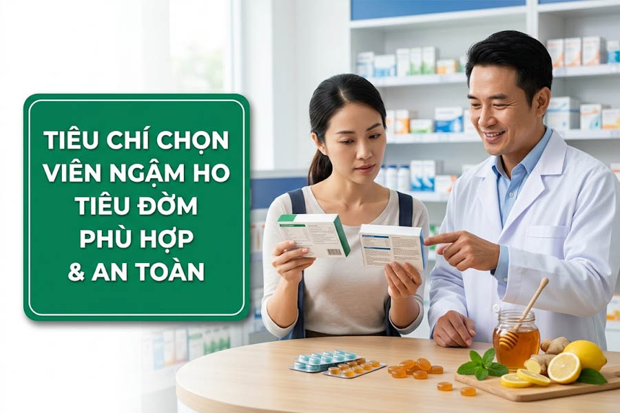 Tiêu Chí Chọn Viên Ngậm Ho Tiêu Đờm Phù Hợp & An Toàn