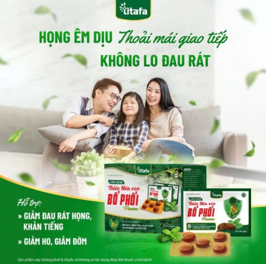 Tổng quan về Viên Ngậm Thiên Môn 400 Bổ Phổi Premium